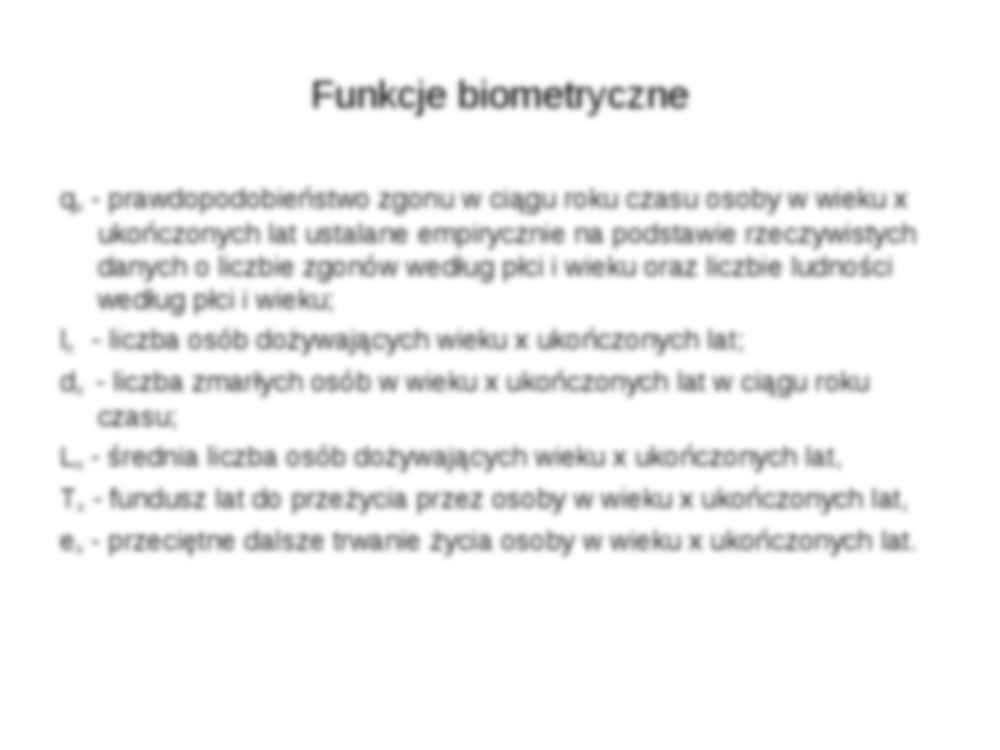 Trwanie życia ludzkiego - prezentacja - strona 3