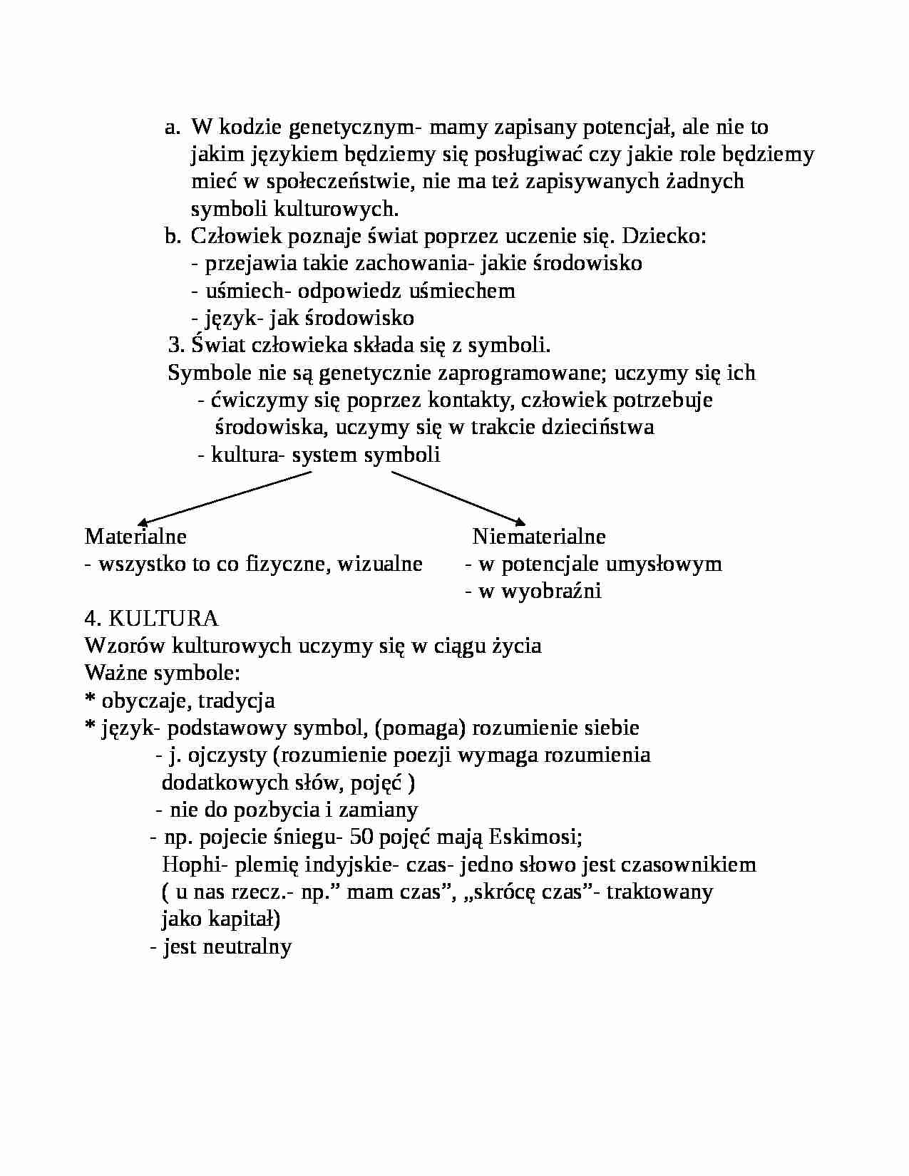 Antropologia, symbole kultury - strona 1