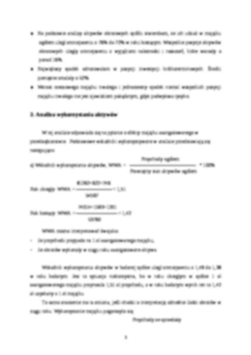 Analiza sytuacji majątkowej spółki - strona 2