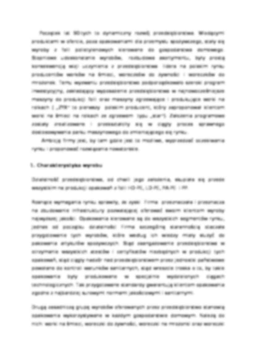 Charakterystyka przedsiębiorstwa - Surowce do produkcji - strona 2