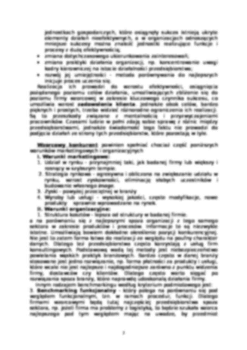 Benchmarking - referat - strona 2