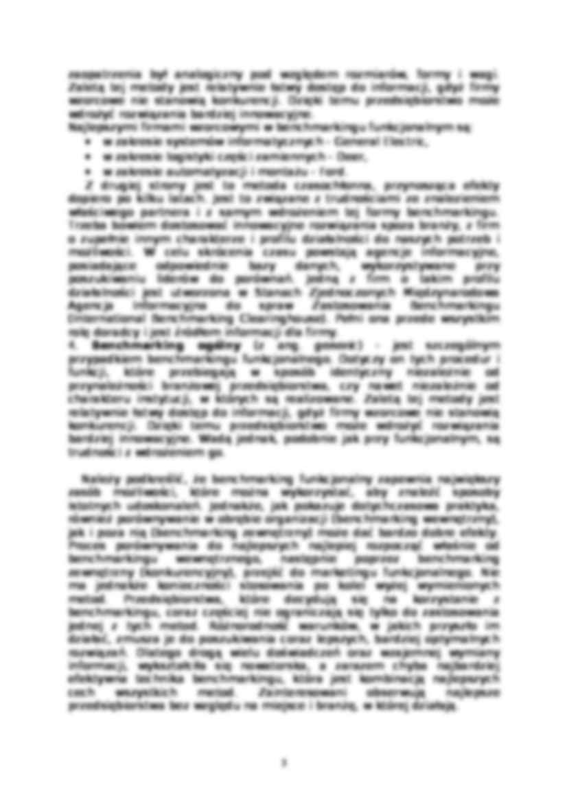Benchmarking - referat - strona 3