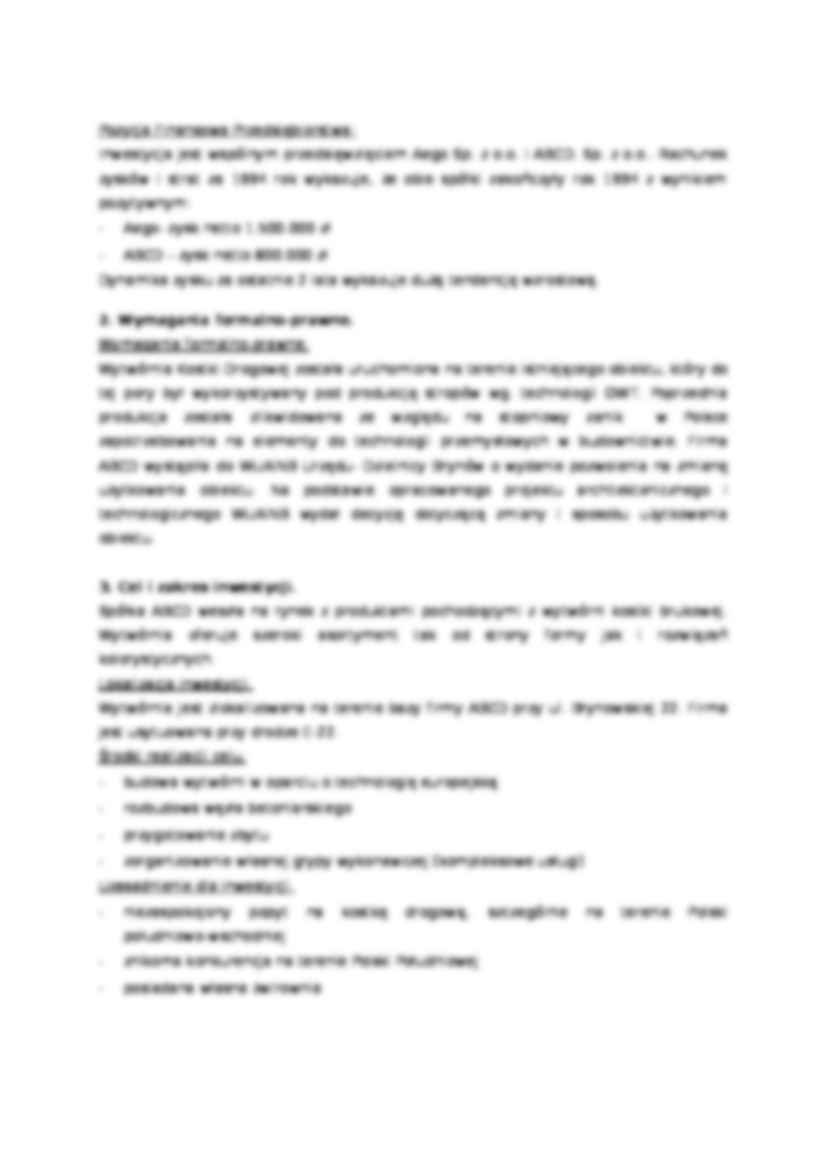 Analiza strategiczna wytwórni - Przedsiębiorstwo - strona 2