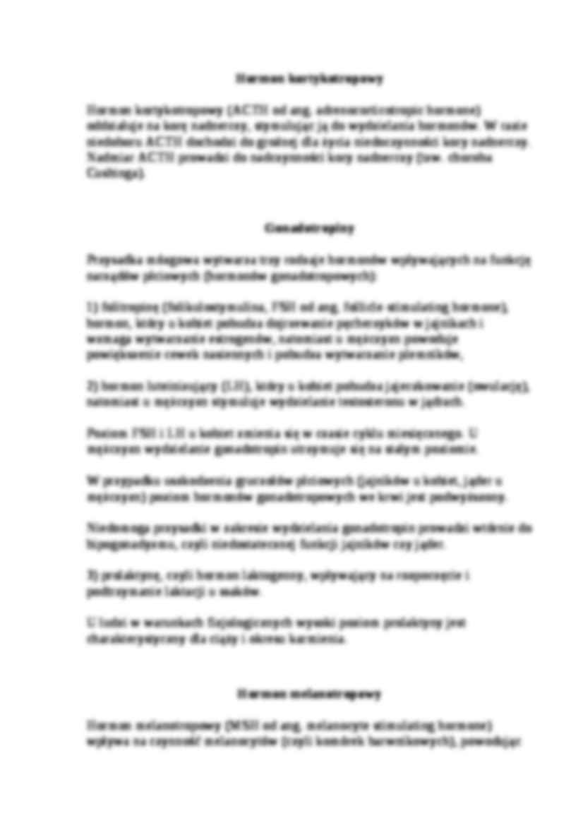 Hormony przysadki - Hormon adrenokortykotropowy - Hormon wzrostu - strona 3