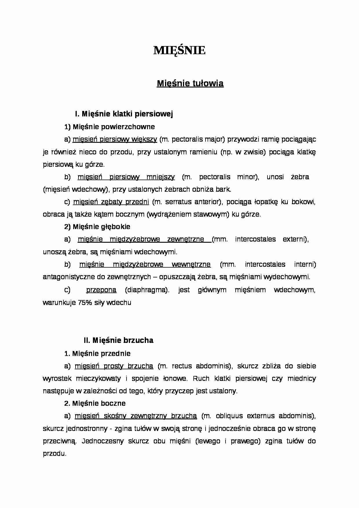 Mięśnie tułowia - strona 1