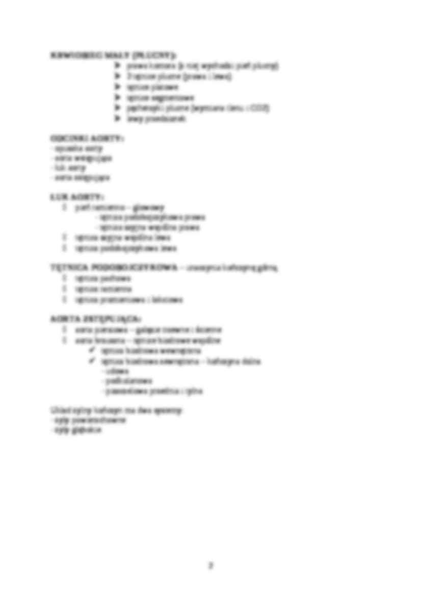 Układ krwionośny  - strona 2