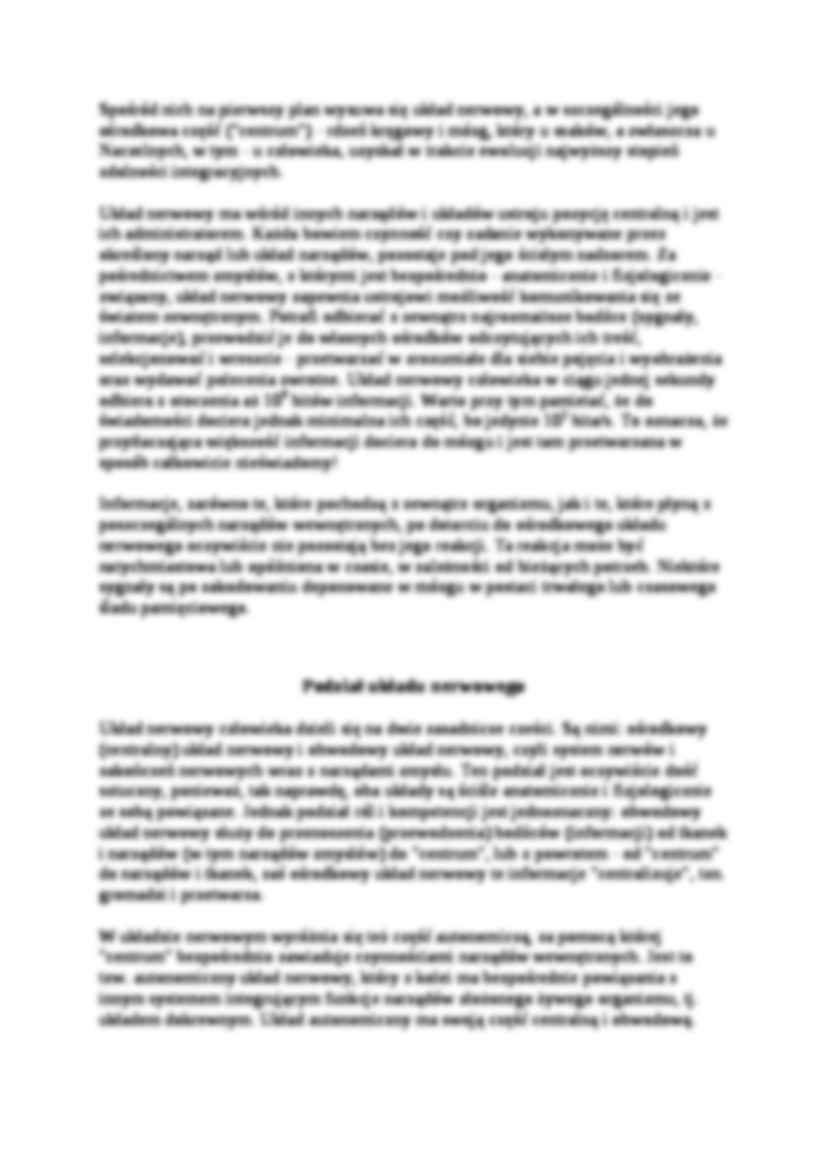 Układ nerwowy  - strona 2