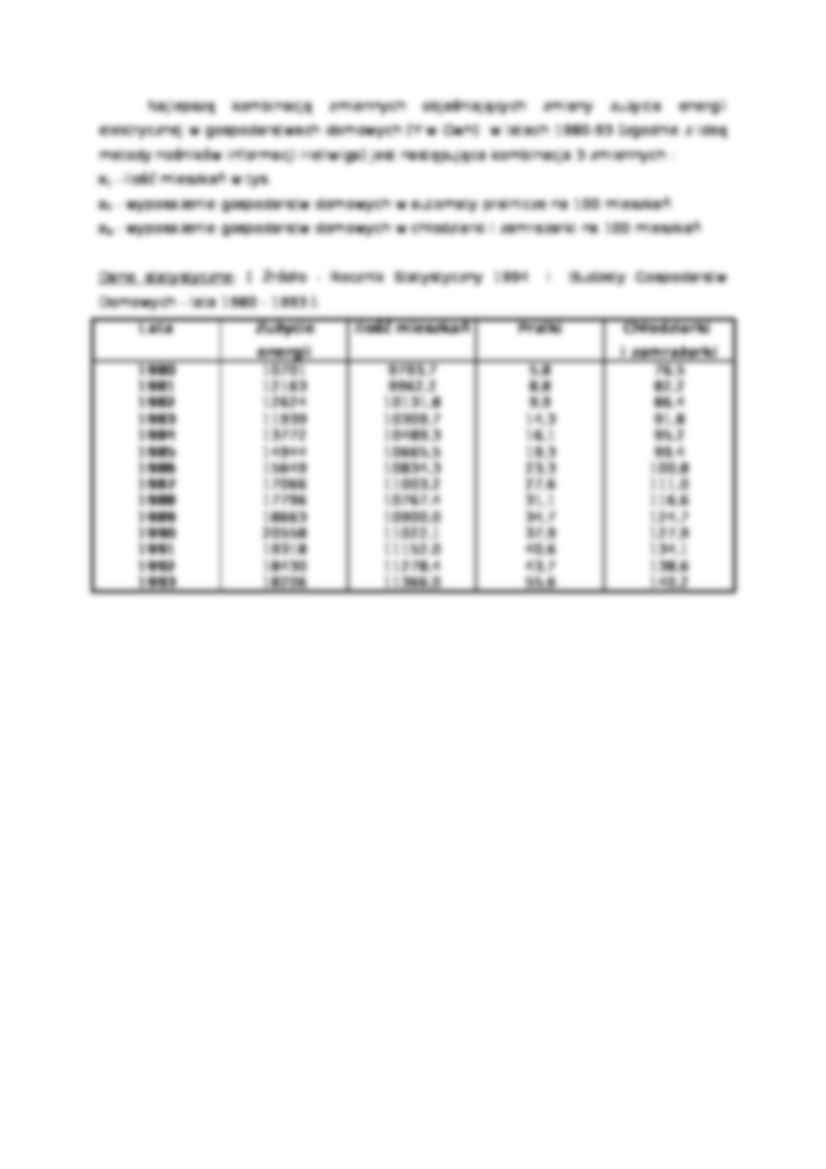 Model ekonometryczny poziomu zużycia energii elektrycznej - strona 2