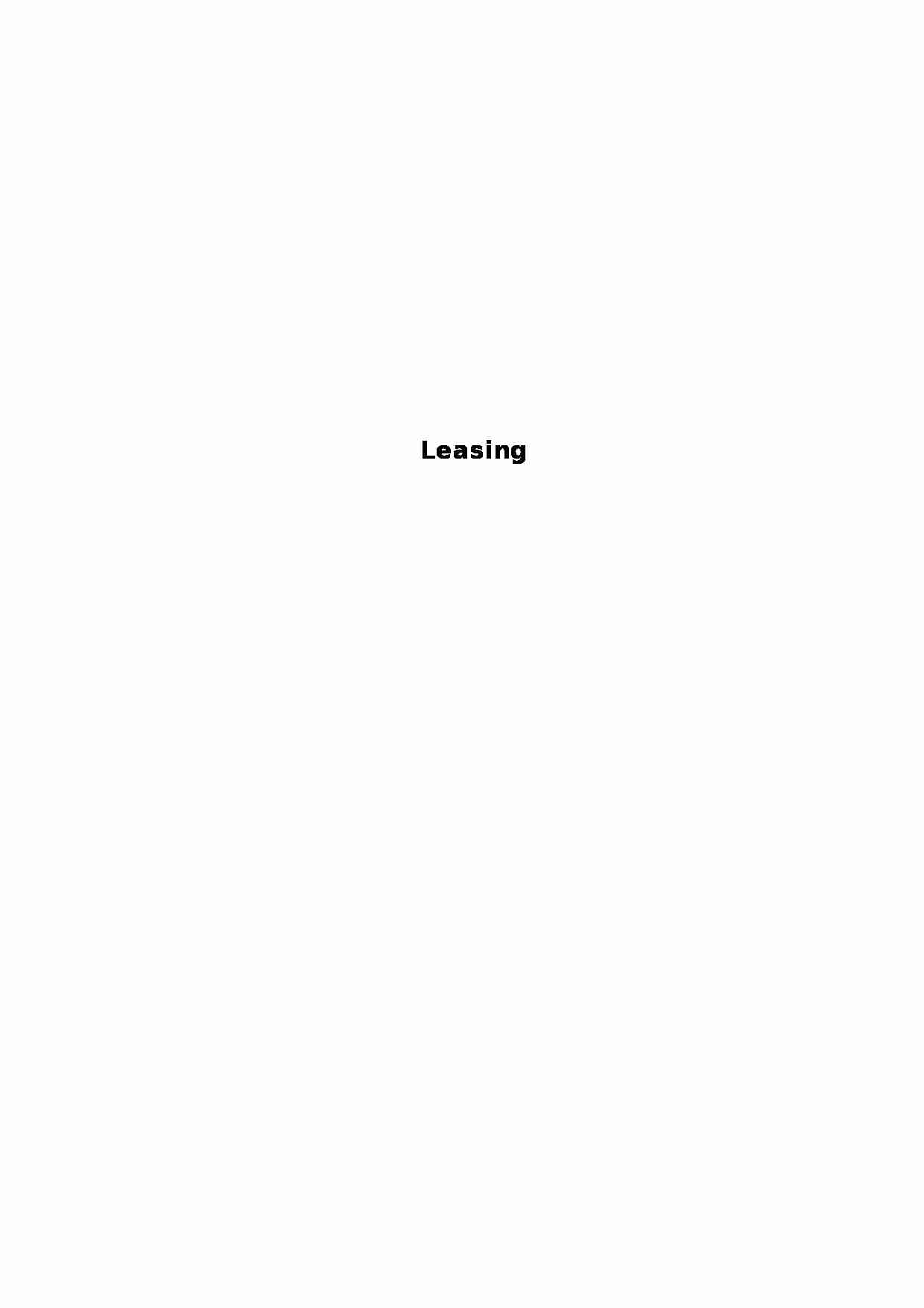 Leasing - typy - strona 1