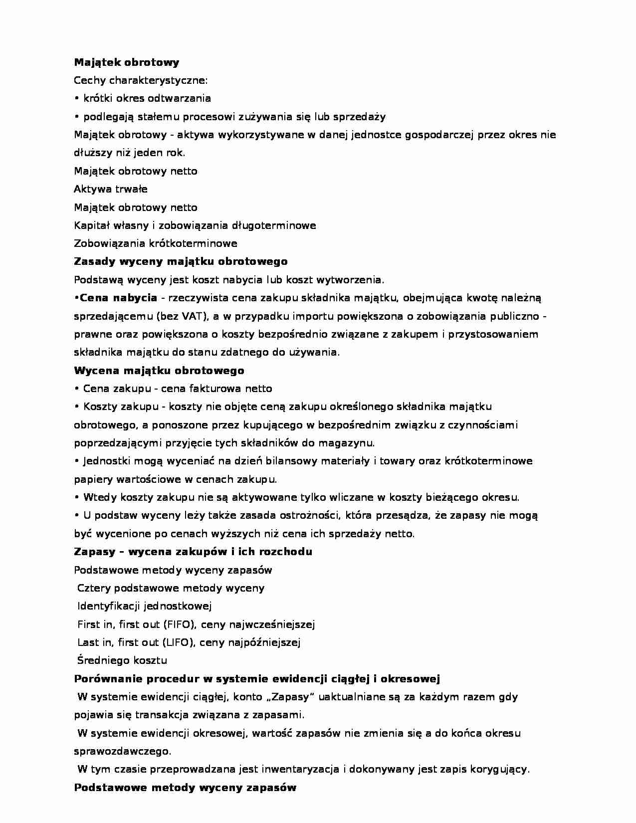 Majatek obrotowy - strona 1
