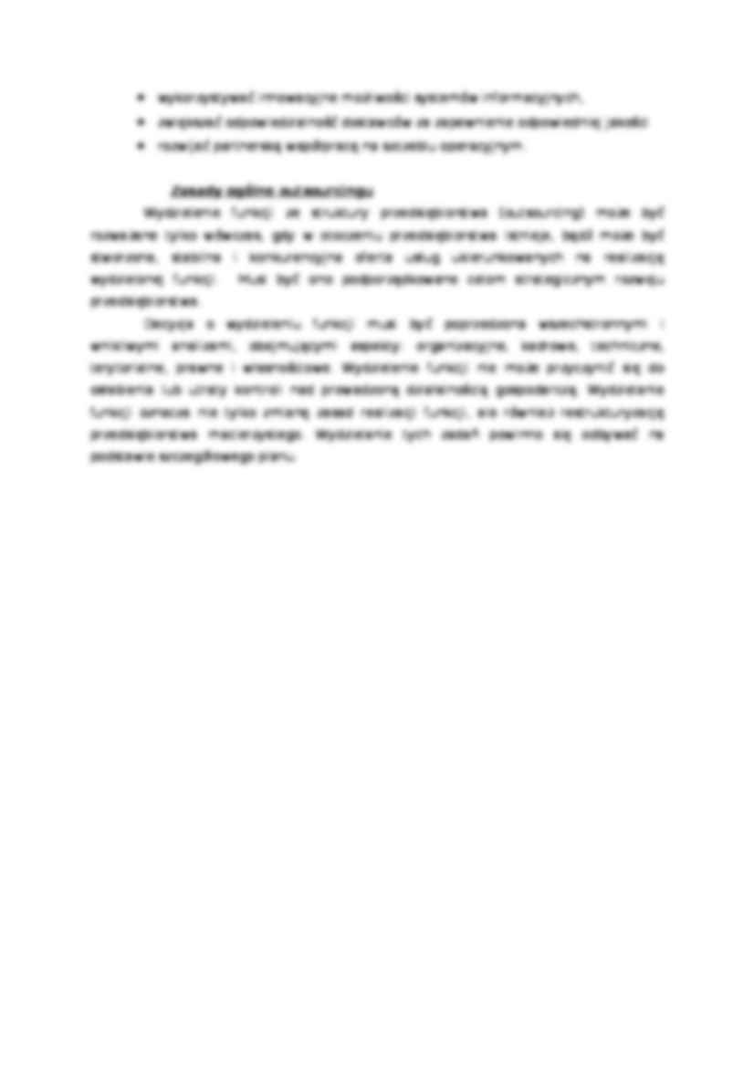 Outsourcing -koncepcja zarządzania - strona 2