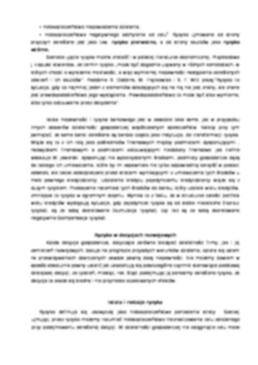 Ryzyko działalności  w działalności przedsiębiorstw - strona 3