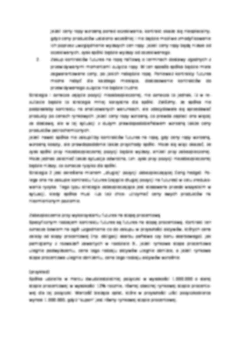 Zabezpieczenie przy zastosowaniu kontraktu futures i koncepc - strona 2