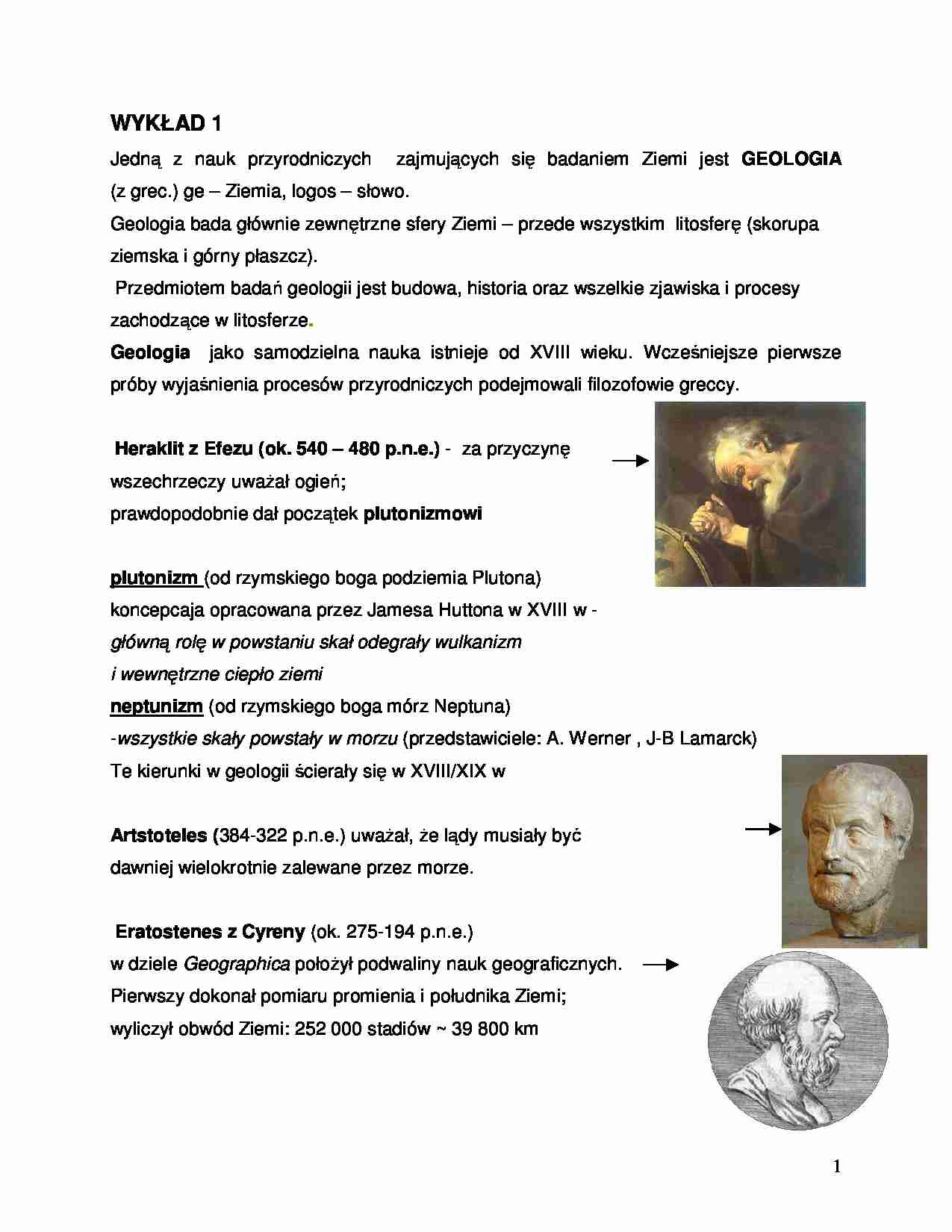 Geologia-wykład - strona 1