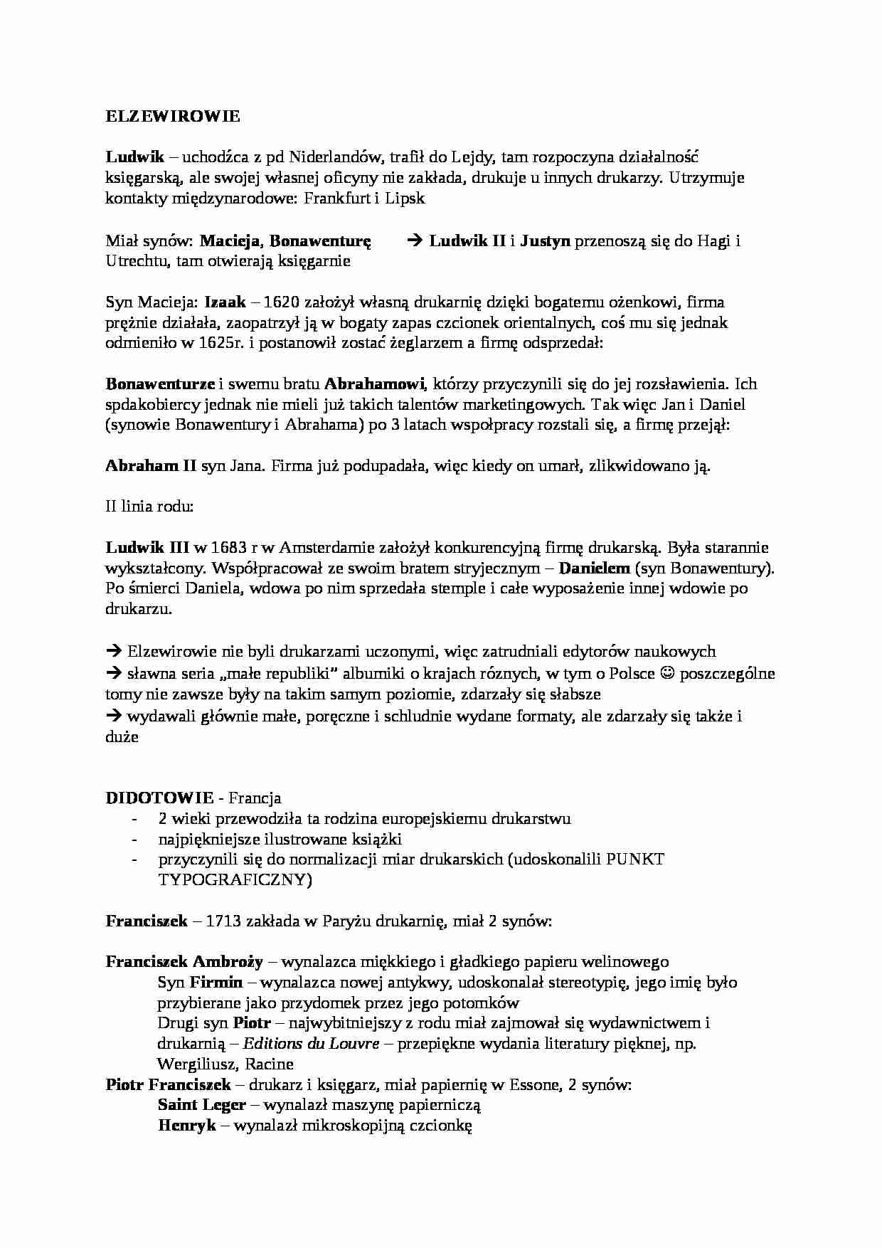 Elzewirowie i Didotowie - strona 1