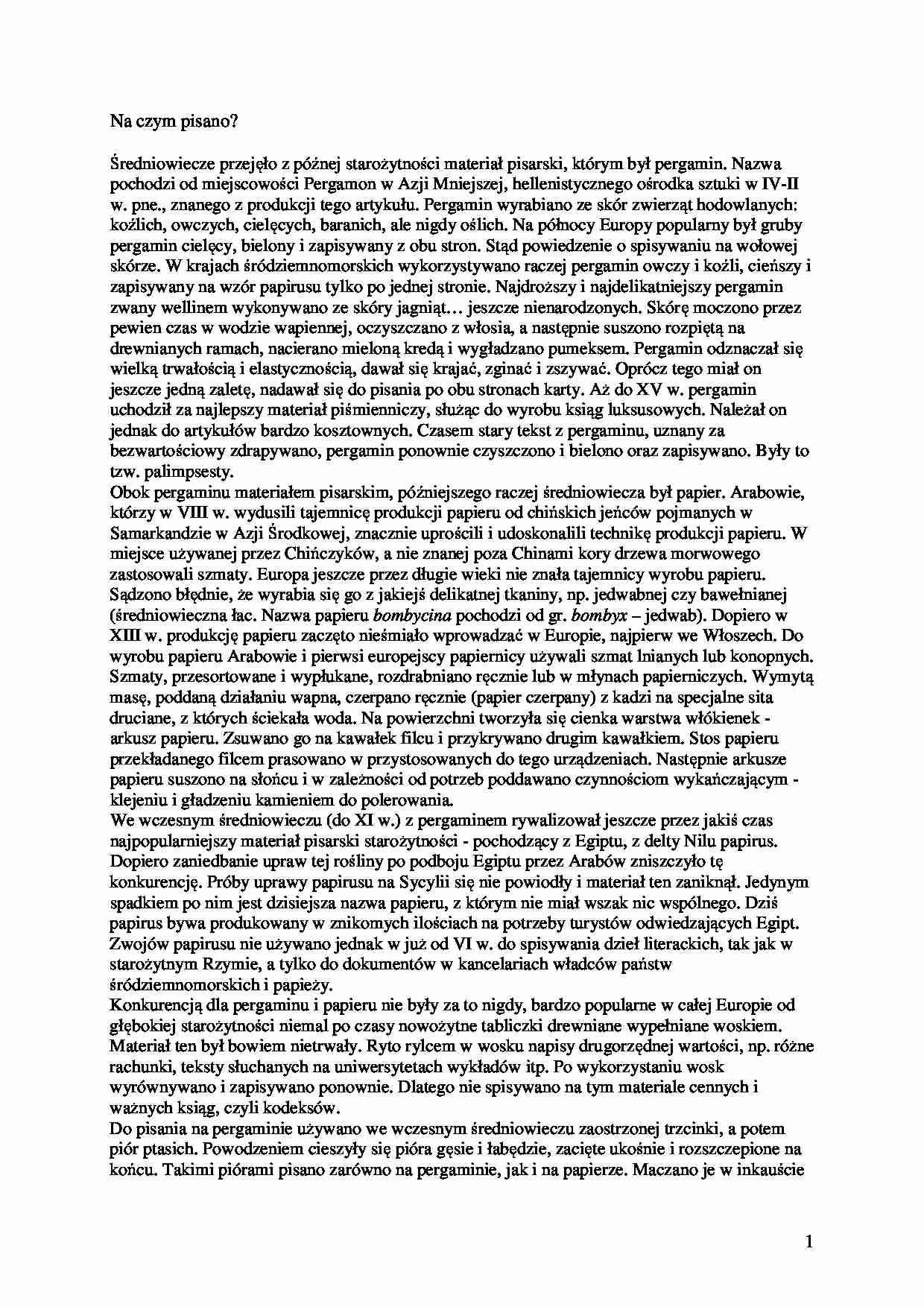 Książka w średniowieczu - strona 1