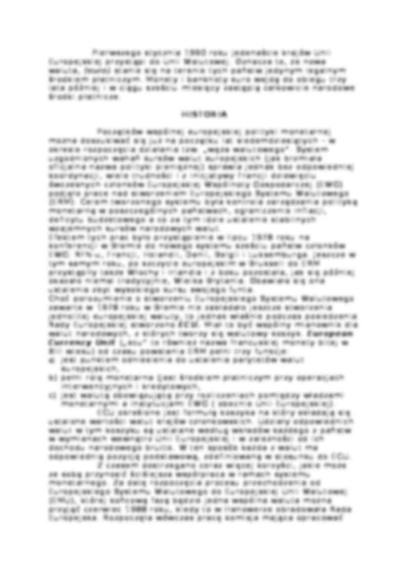 Euro - Unia monetarna Uni Europejskiej - strona 2