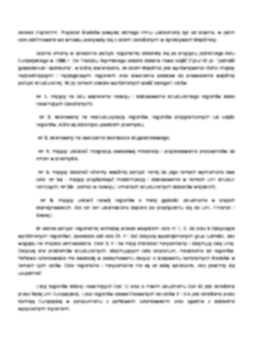 Polityka regionalna w Unii Europejskiej  - strona 3