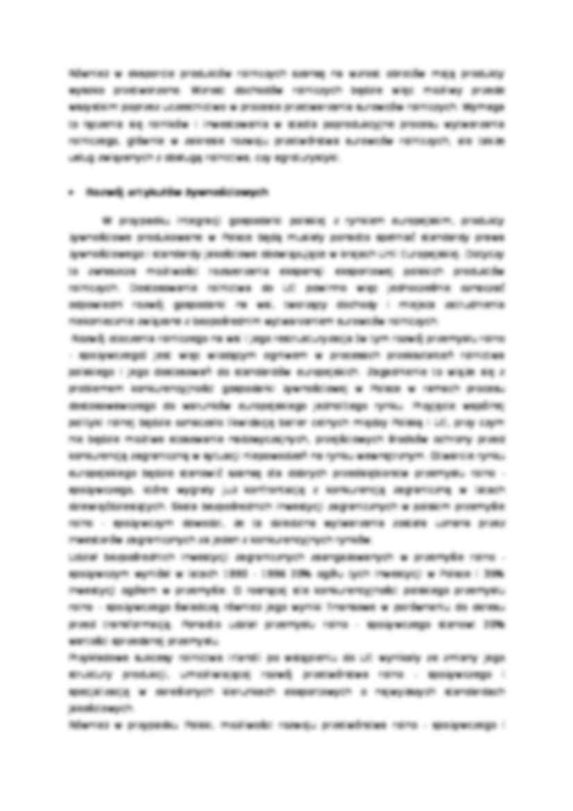 Problem rolnictwa a Unia Europejska - strona 2