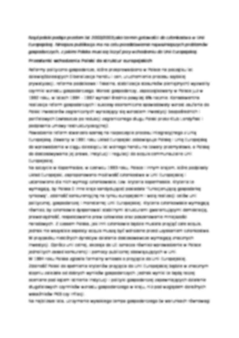 Droga Polski do UE - problemy  - strona 2