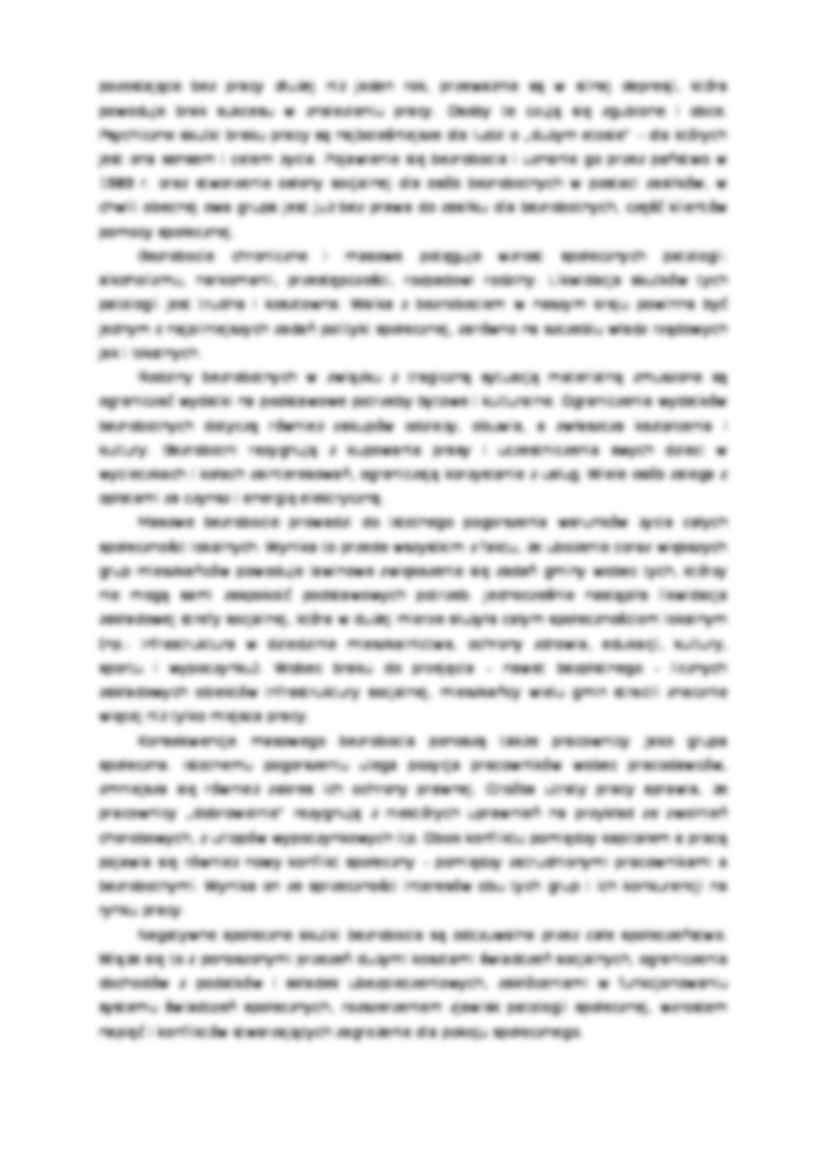 Bezrobocie - Kwestia społeczna - strona 3