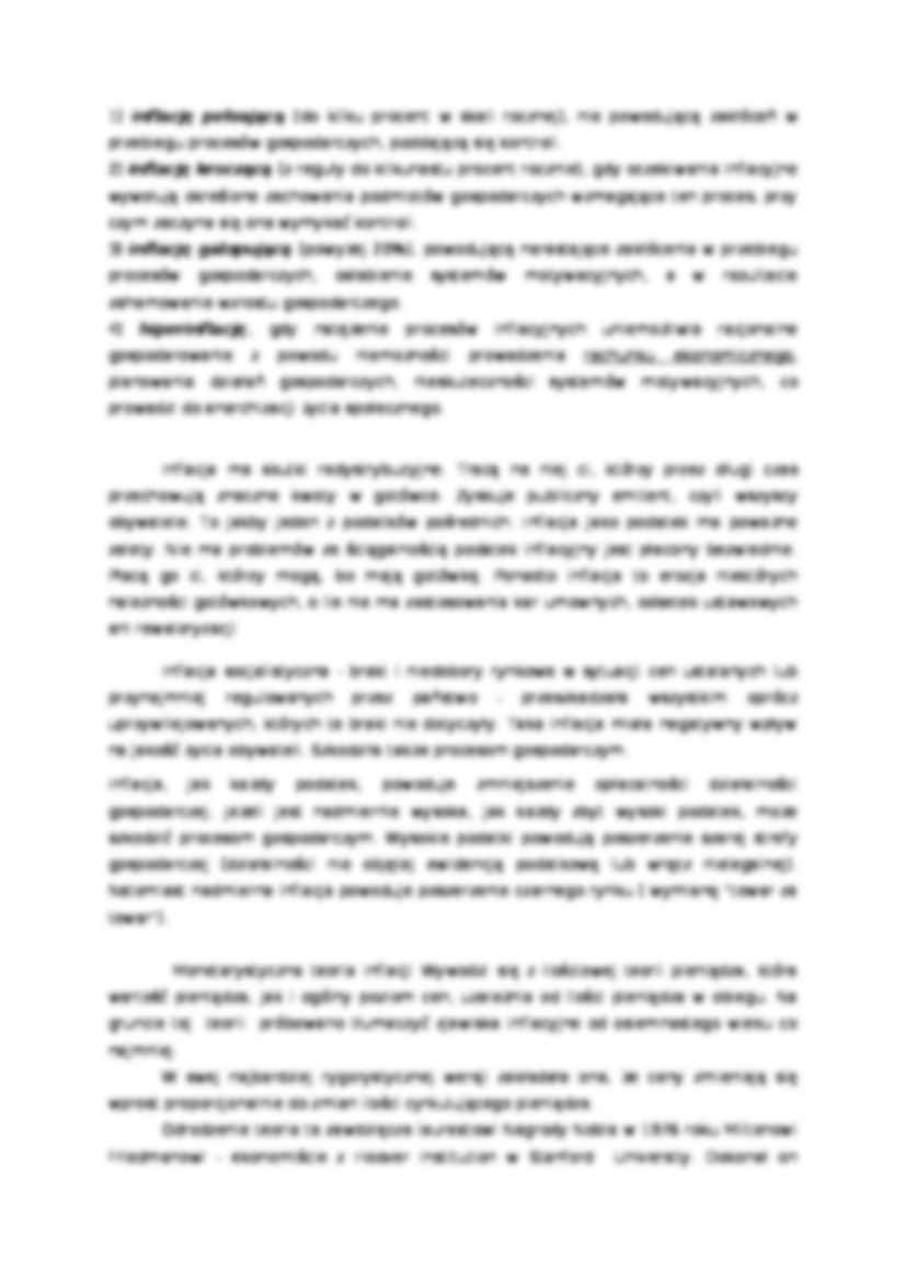 Inflacja w teorii ekonomii  - strona 3
