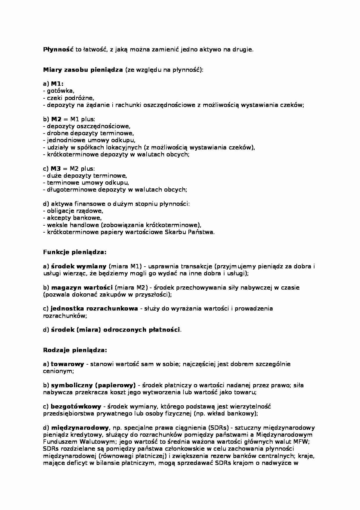 Pieniąd - ogólne zagadnienia  - strona 1