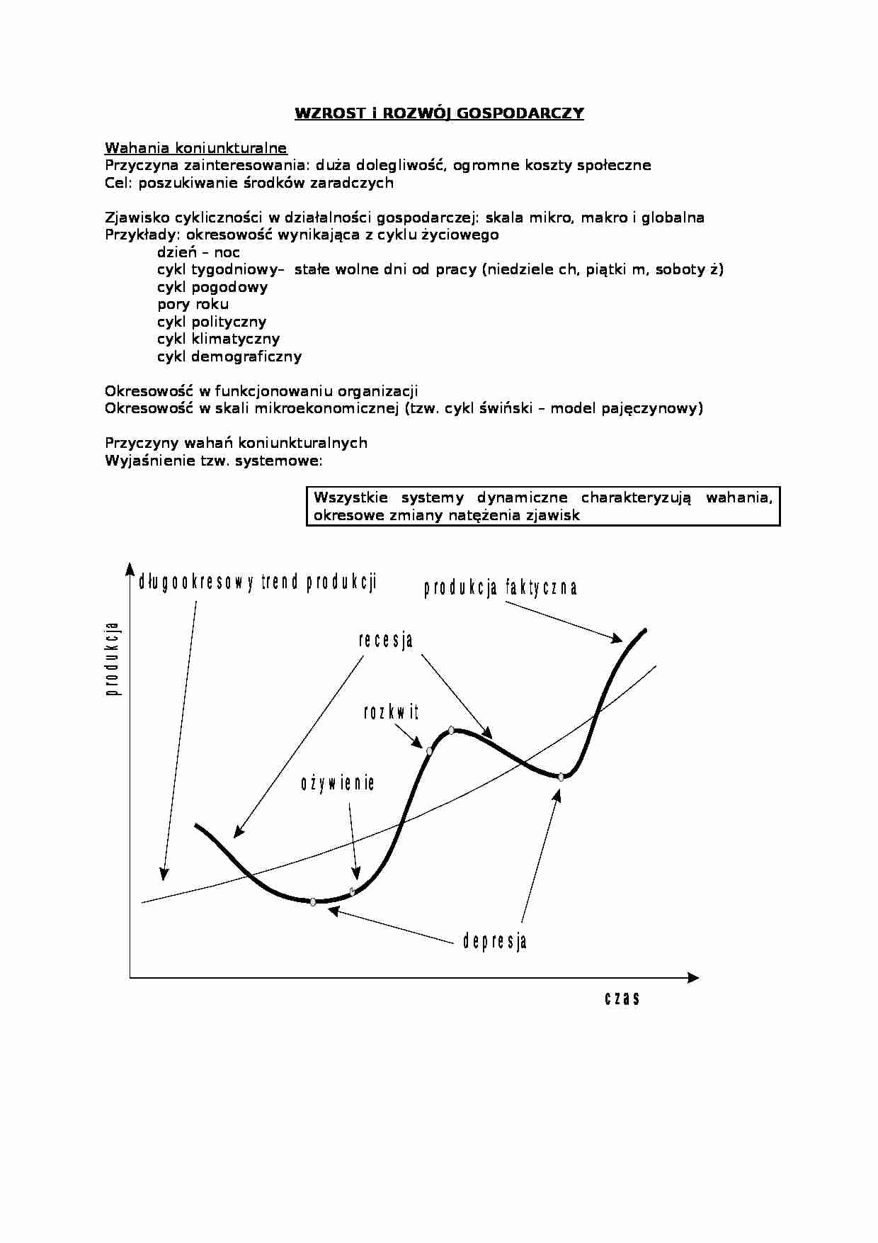 Wzrost i rozwój gospodarczy  - strona 1