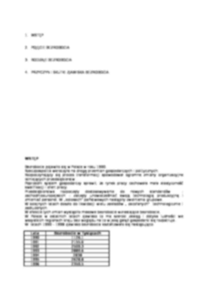 Zjawisko bezrobocia w Polsce - strona 2