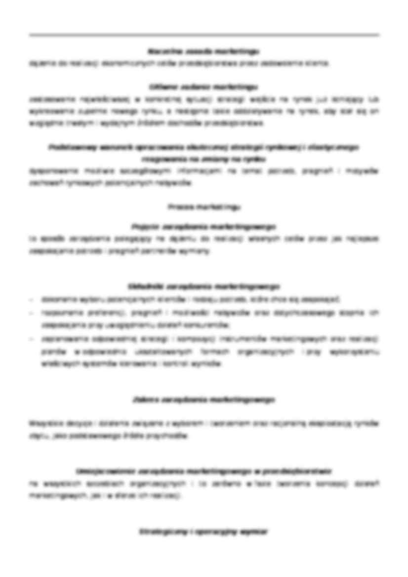 Istota zarządzania marketingowego - strona 3