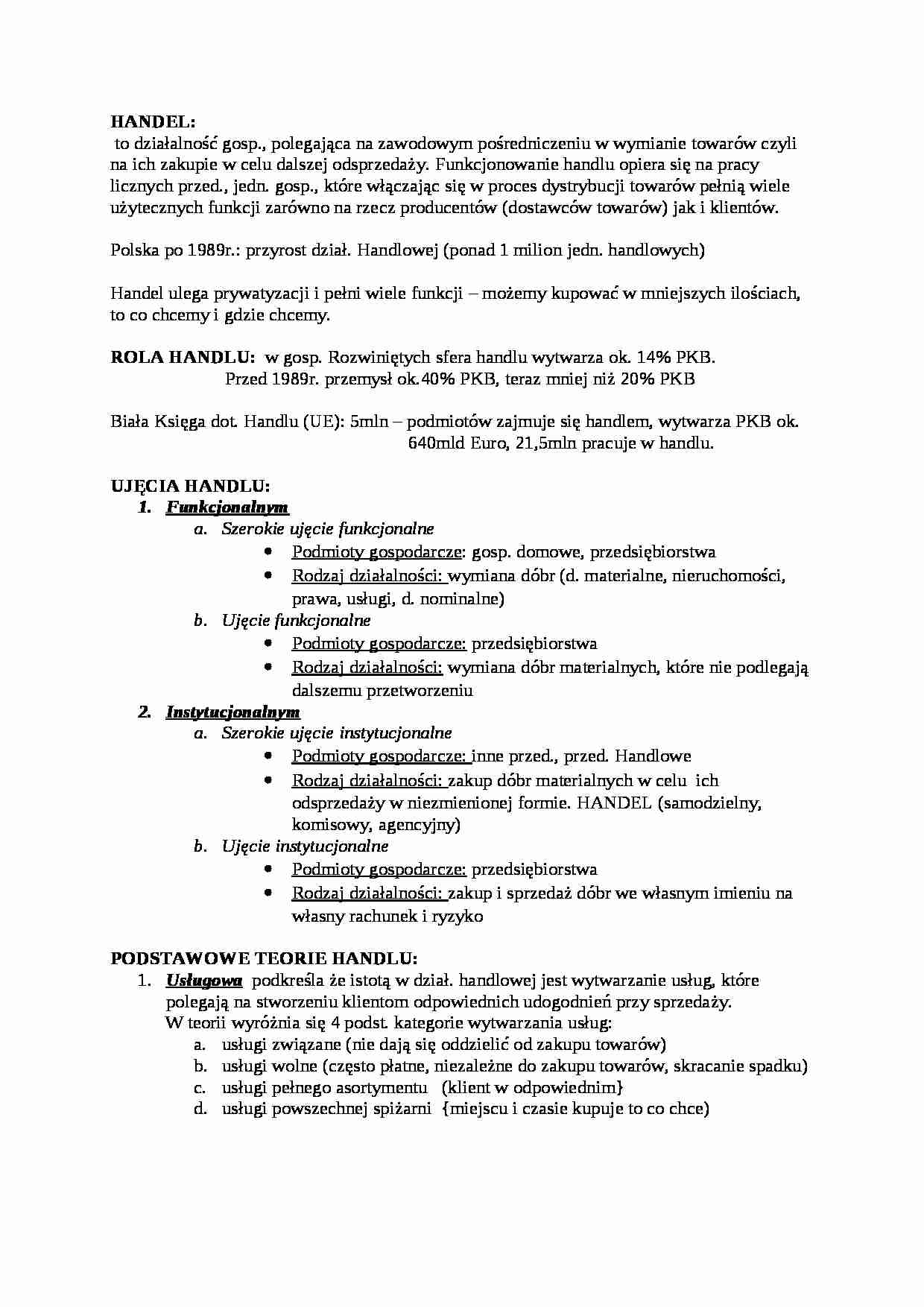 Marketing w handlu - strona 1