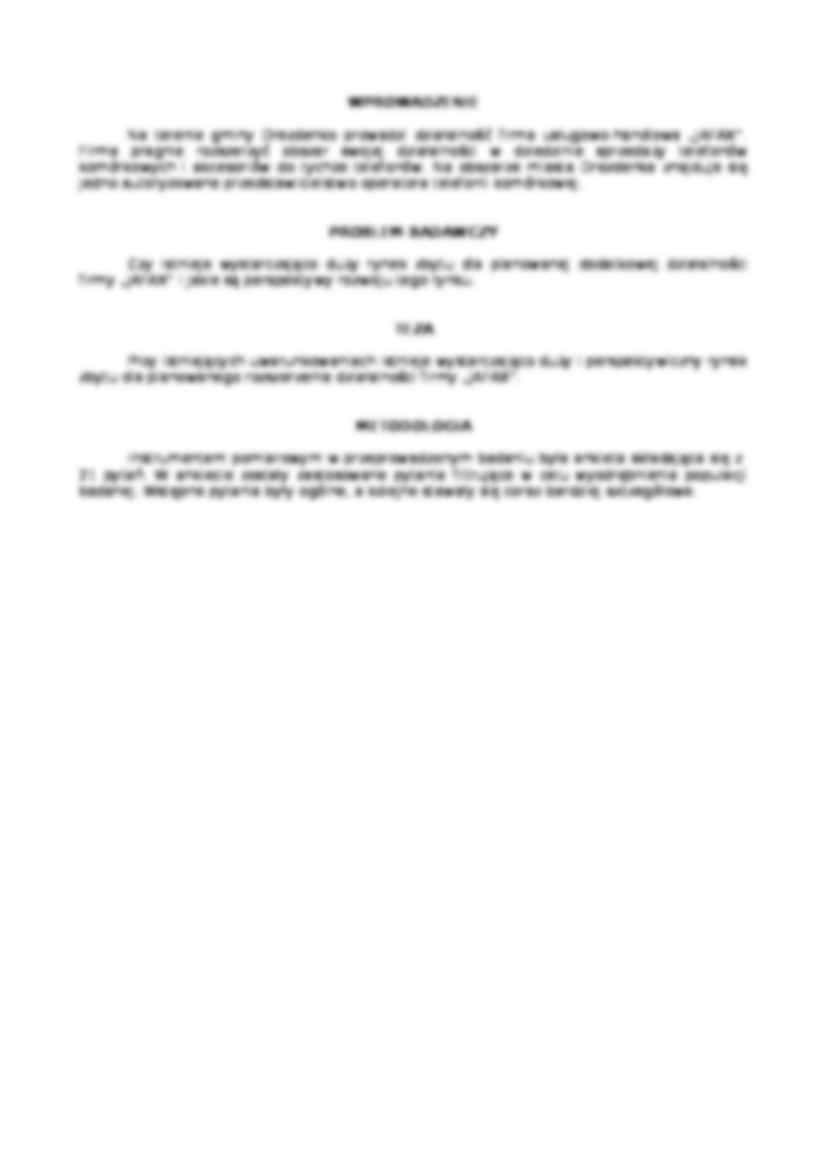 Metody badań marketingowych - przykład  - strona 3