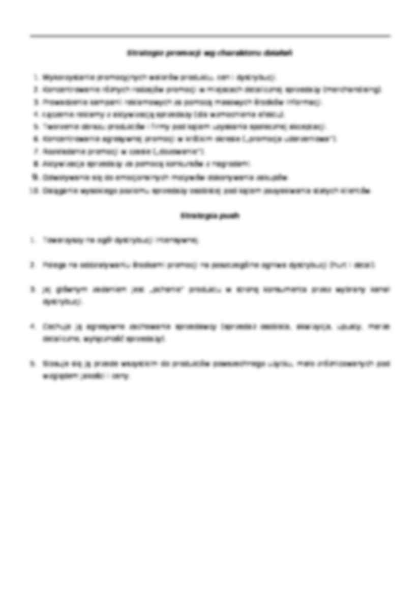 Promocja - funckje, instrumenty, strategie - strona 2