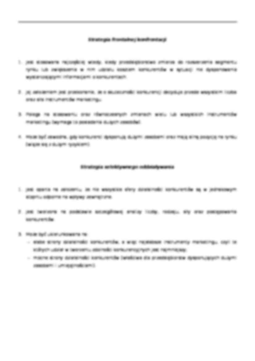 Strategie wobec konkurentów  - strona 3