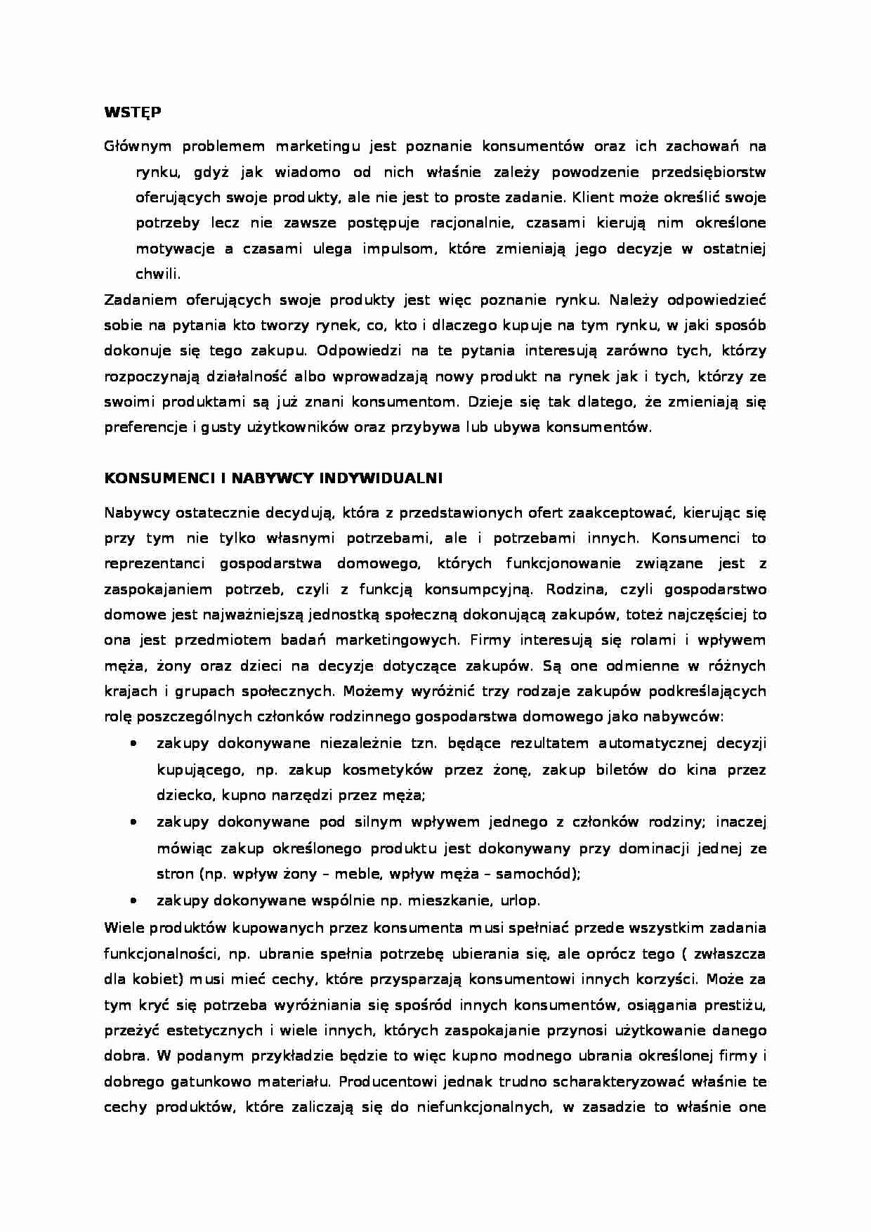 Teoria marketingu - strona 1