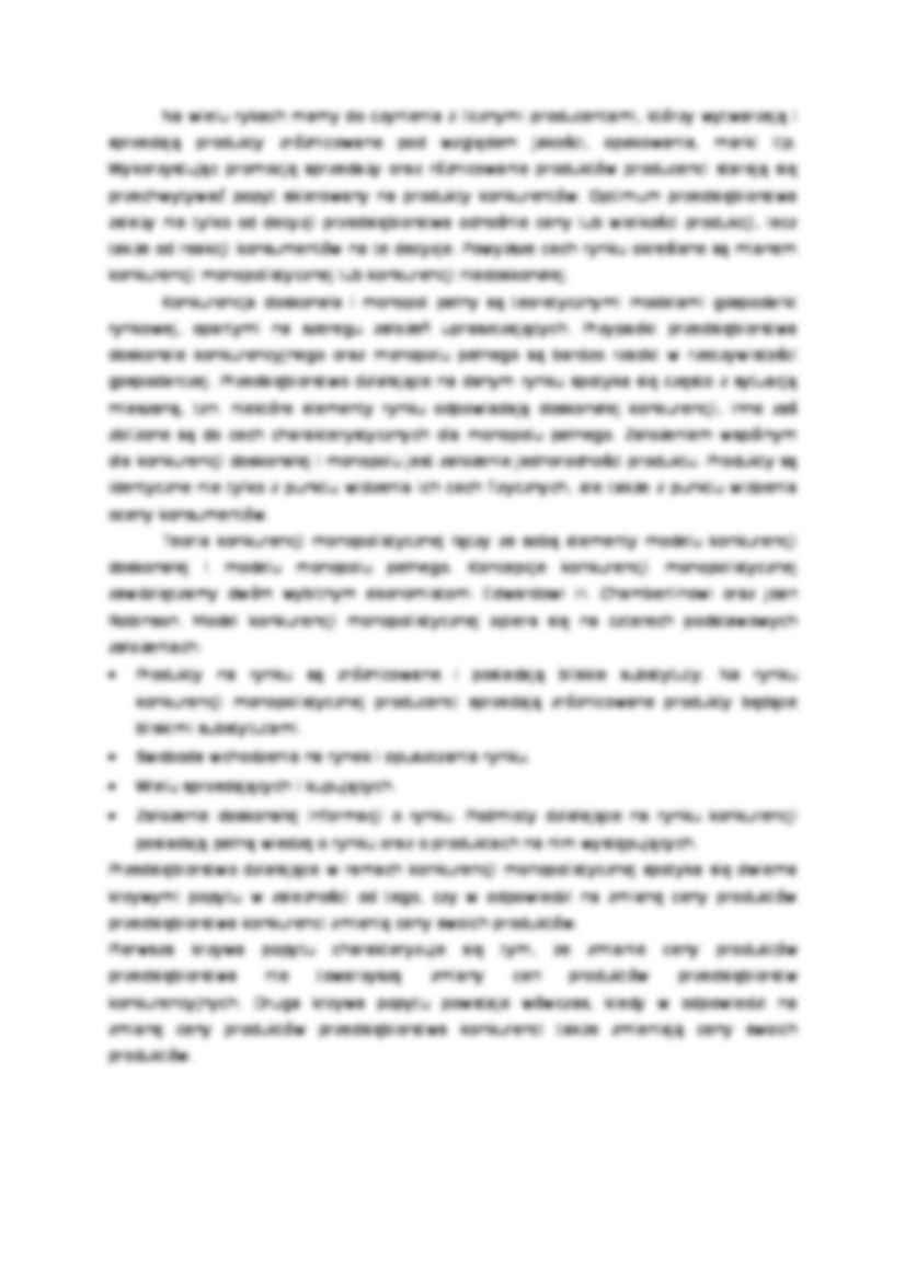 Konkurencja monopolistyczna - krzywe popytu - strona 2