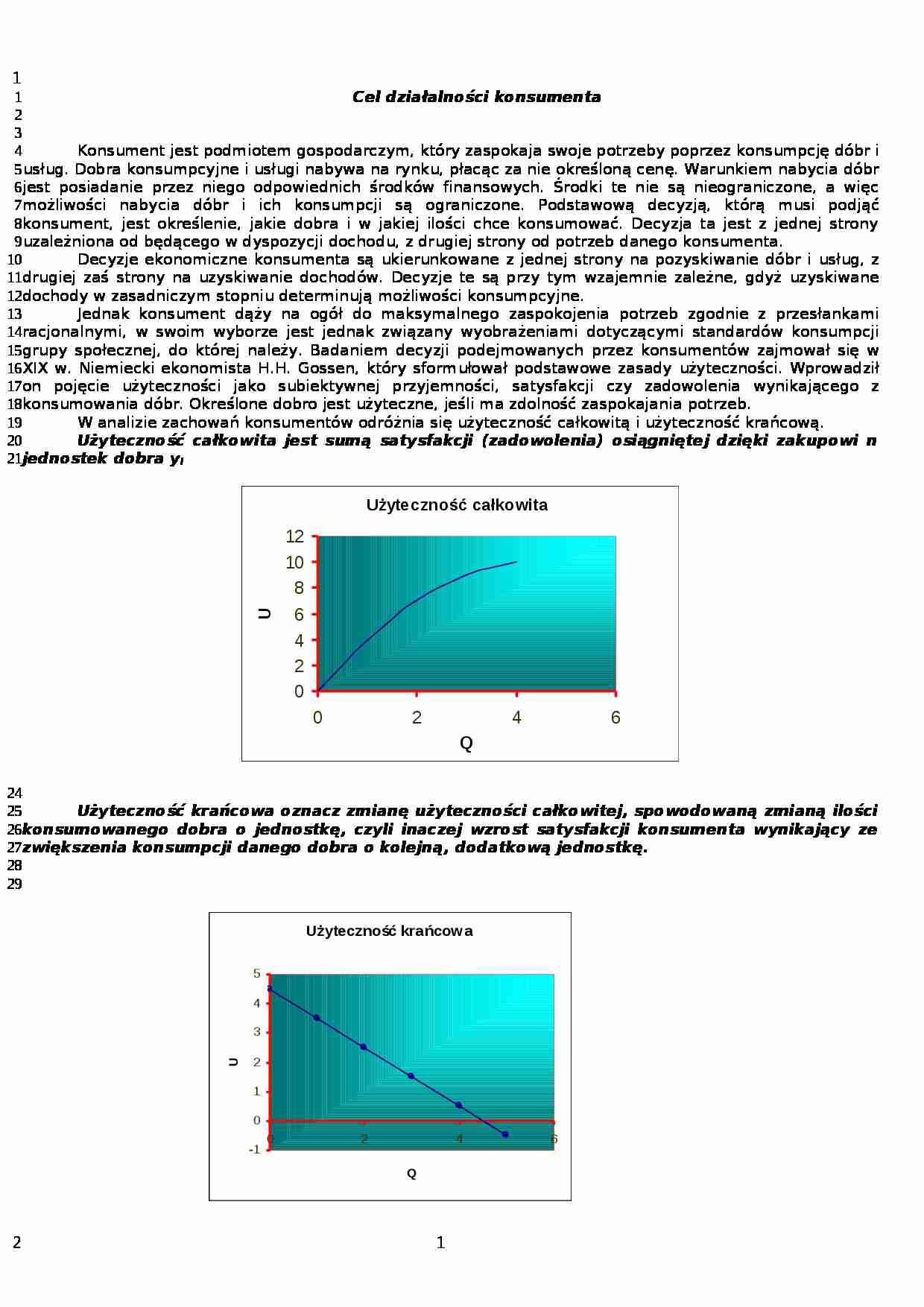 Równowaga konsumenta - Krzywa obojętności - strona 1
