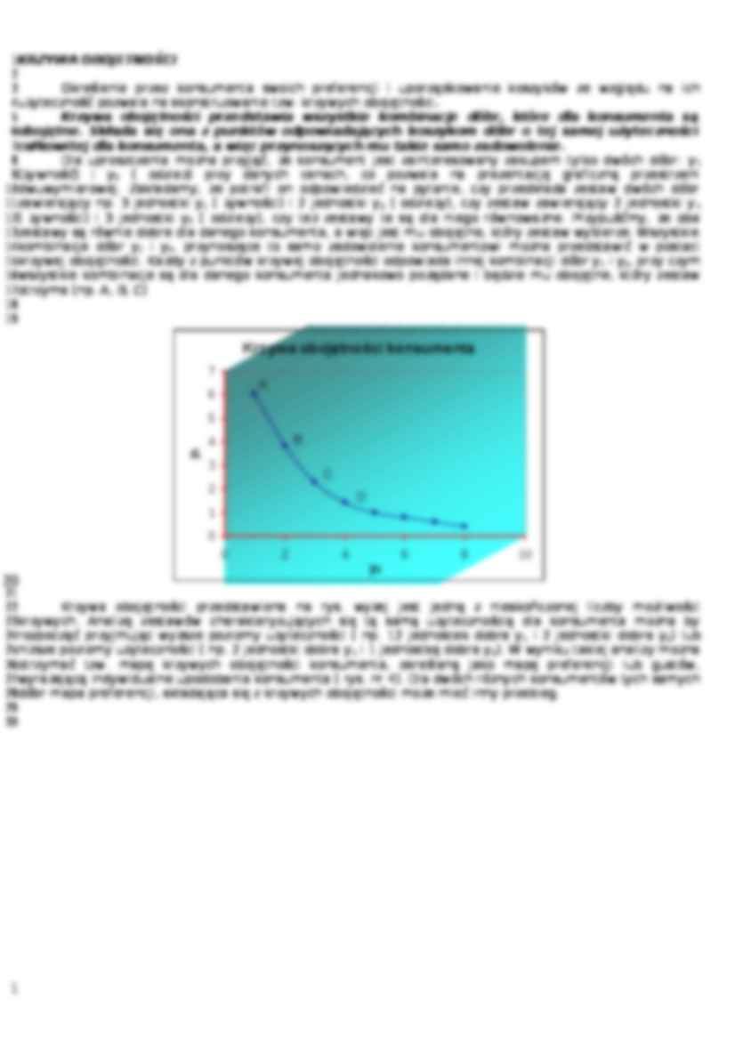 Równowaga konsumenta - Krzywa obojętności - strona 2