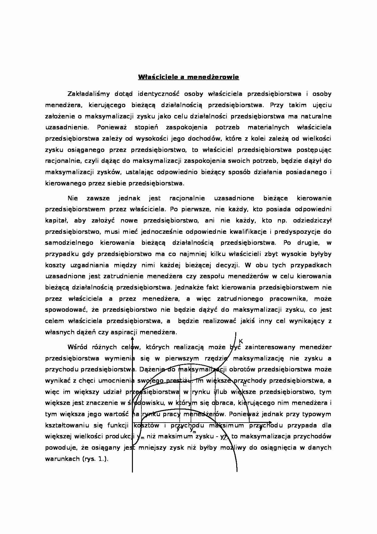 Właściciele a menrdżerowie - strona 1