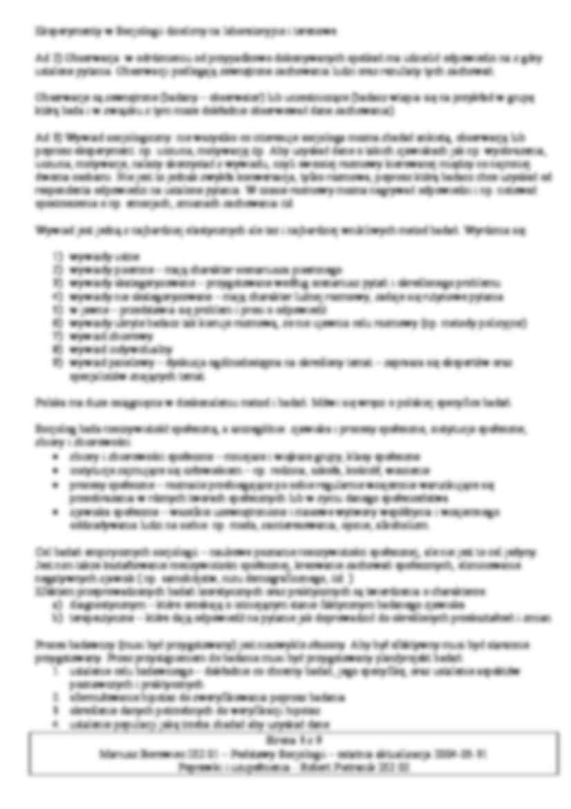 Podstawy socjologii - Badania socjologiczne - strona 3