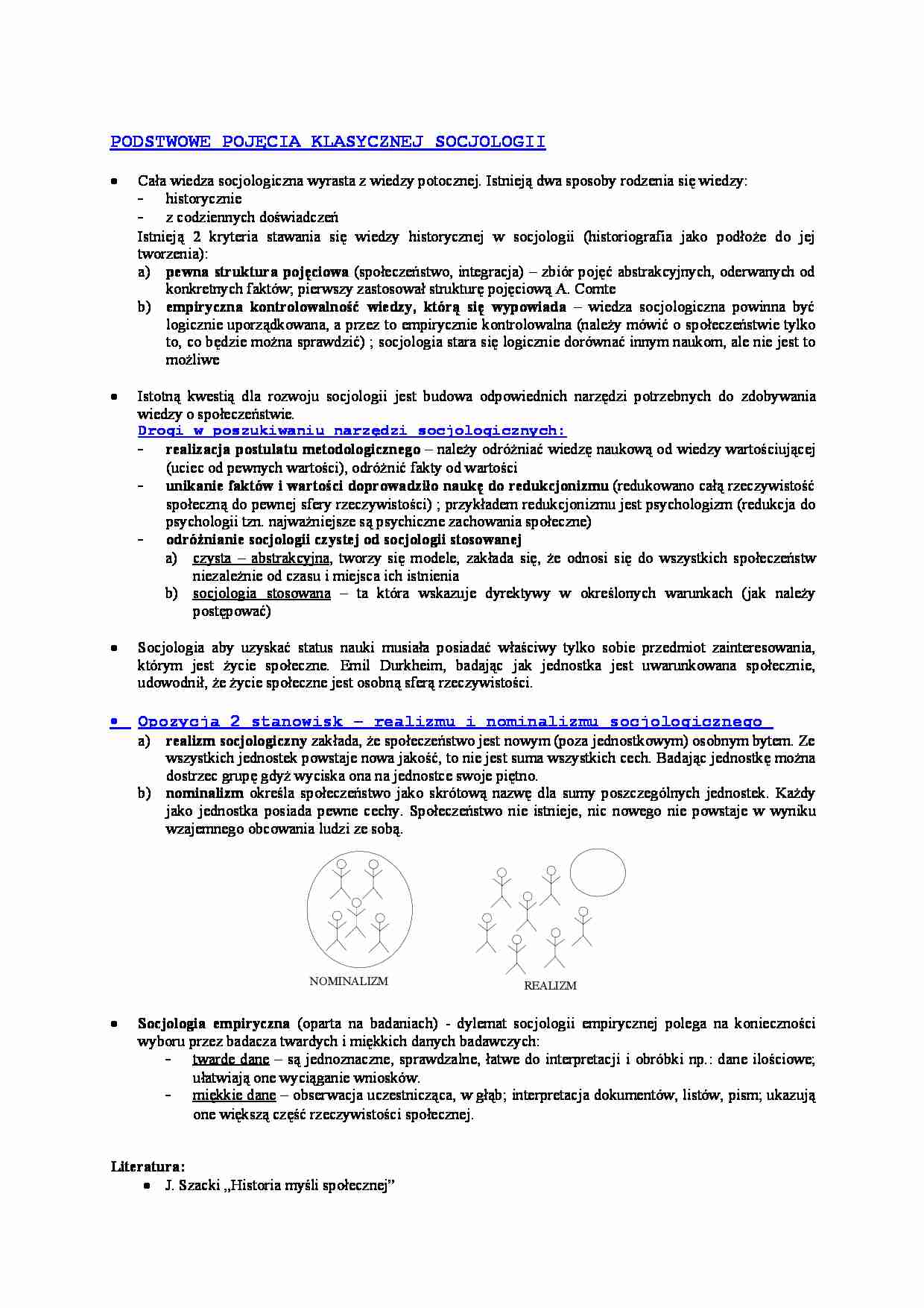 Socjologia skrypt - strona 1