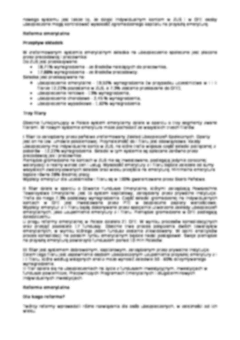 Reforma ubezpieczeń społecznych - Trzy filary - strona 2