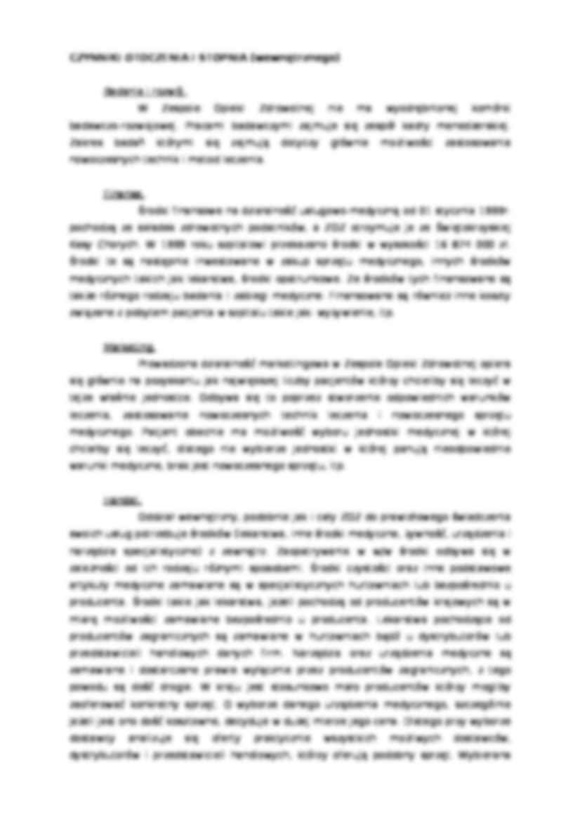 Otoczenie systemu produkcyjnego - Samodzielny publiczny zakład opieki zdrowotnej - strona 2