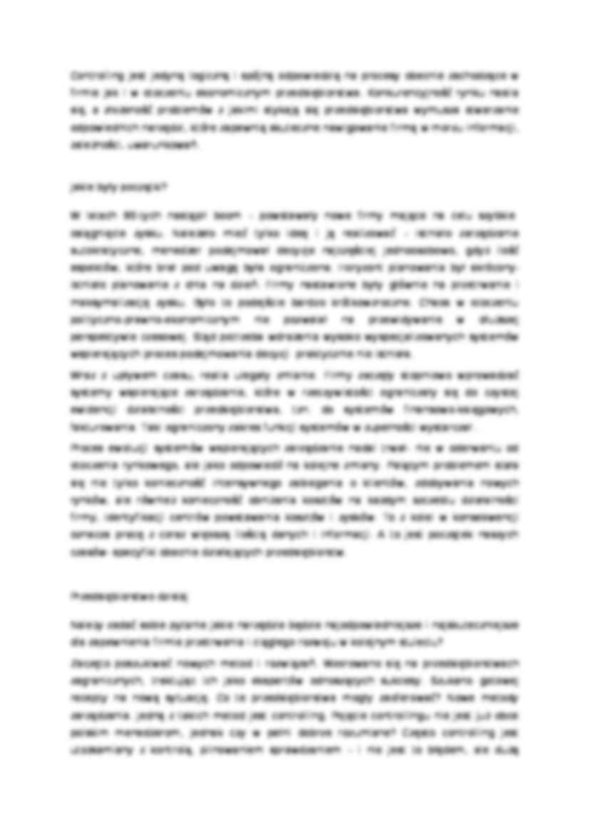 Controlling - Proces biznesowy - strona 2
