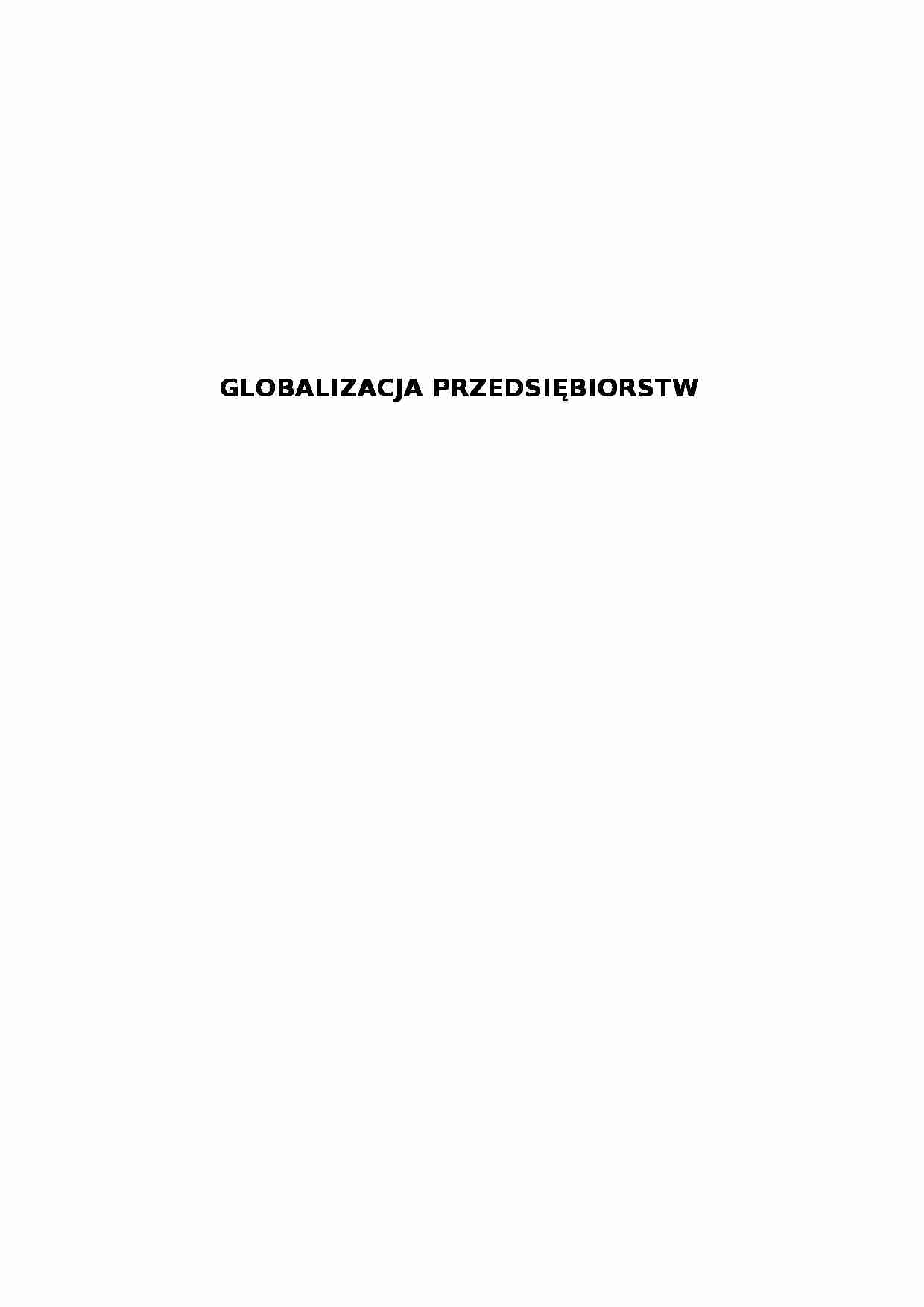 Globalizacja przedsiębiorstw - konkurencja - strona 1
