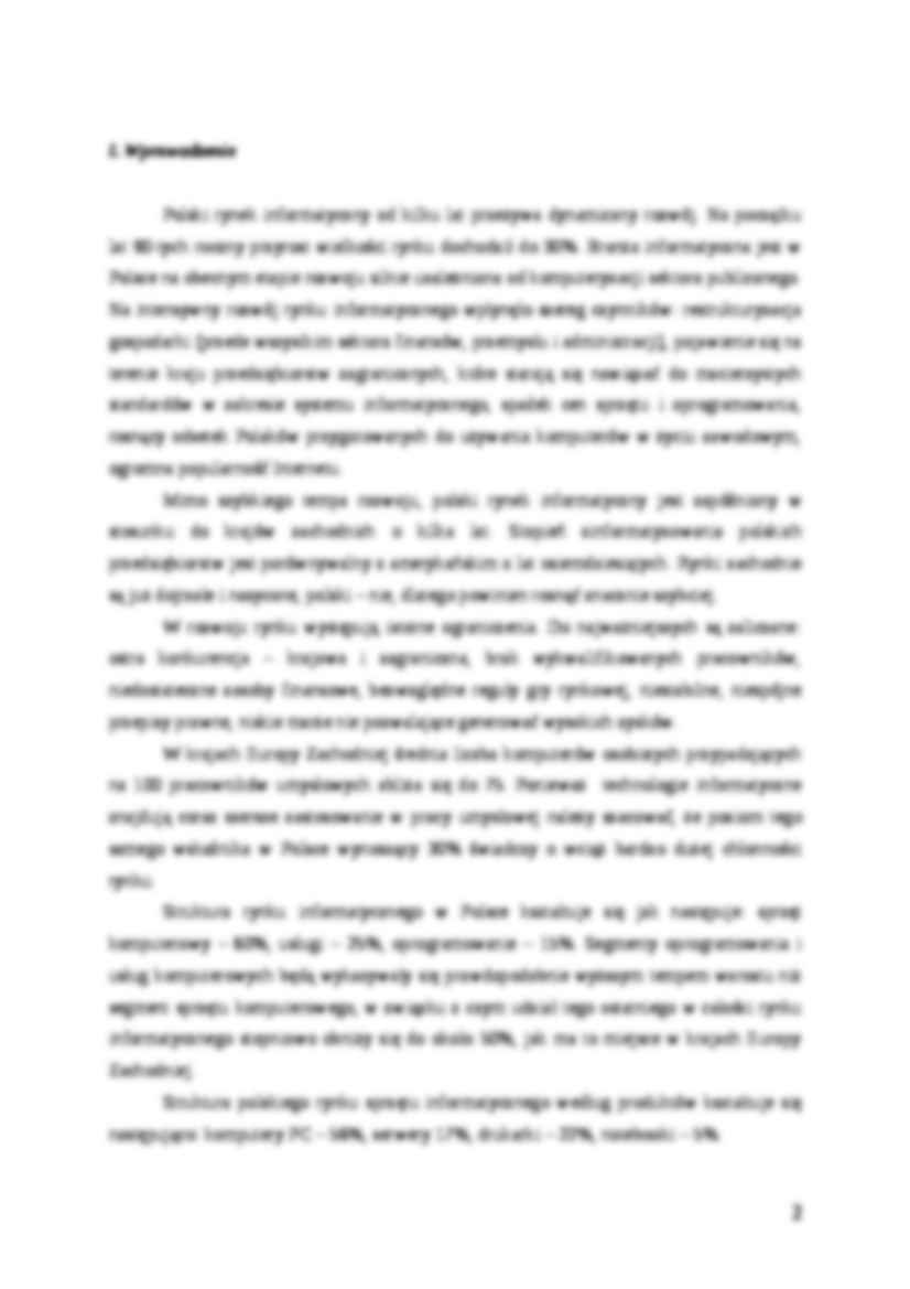 Mapy strategiczne produktów - firma komputerowa - strona 2