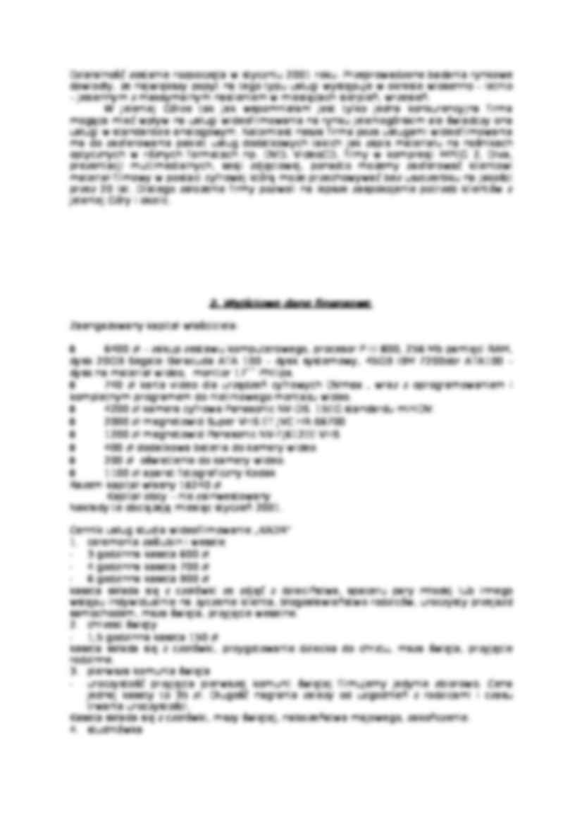 Biznes plan agencji filmowej - strona 3
