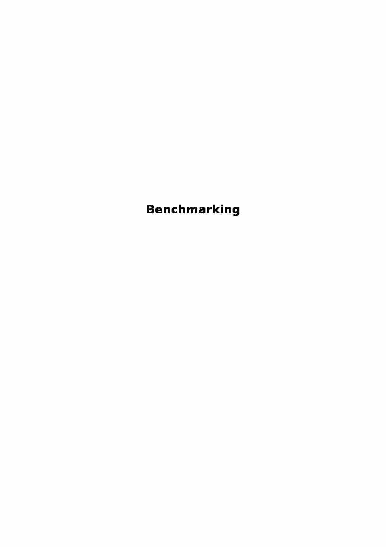Benchmarking -pojęcie - strona 1