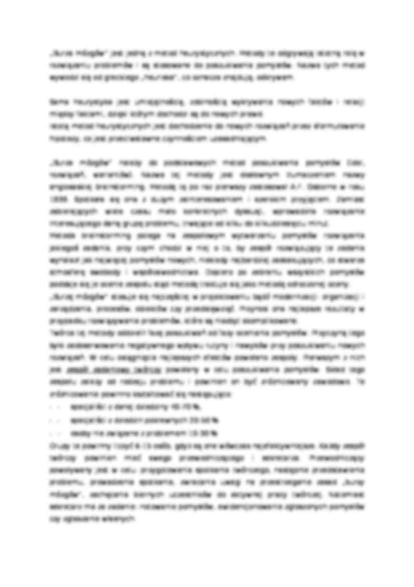 Burza mózgów - metoda heurystyczna - strona 2