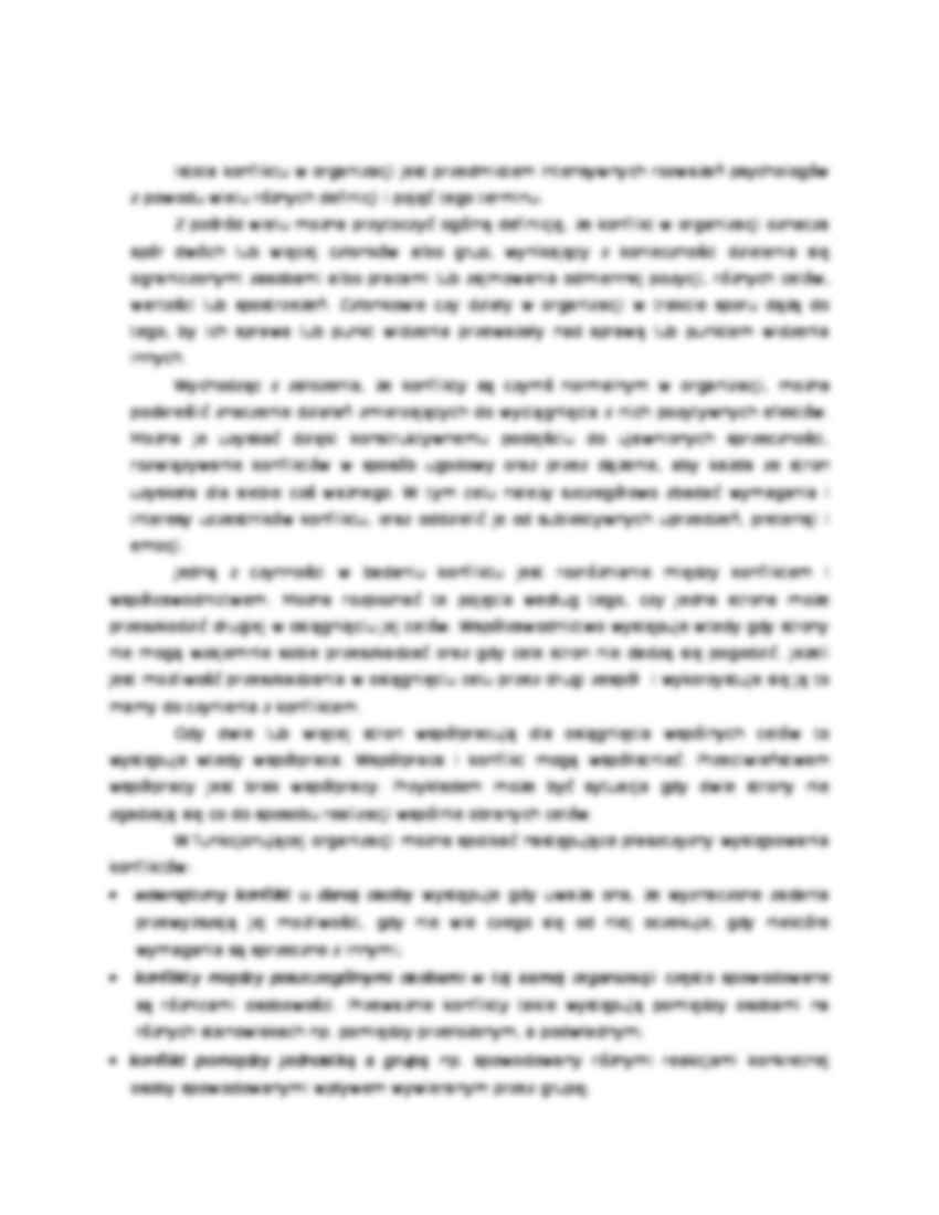 Kierowanie konfliktem w organizacji - strona 2